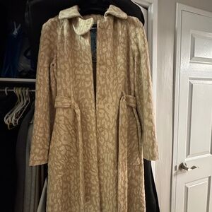 L.A.M.B. Gwen Stefani Balmacaan Camel long wool jacket